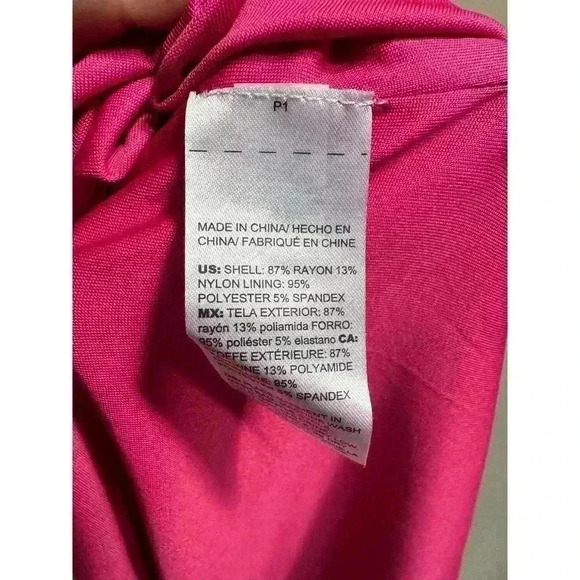 NWT | Chico’s Pointelle Knit Dress | Haute Pink | Women’s Size 3 or 16/18 - Picture 6 of 7